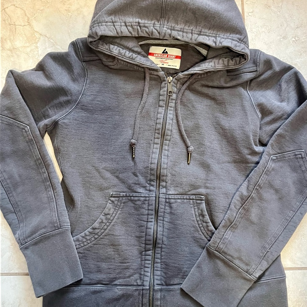 American Giant Heather Gray Hoodie